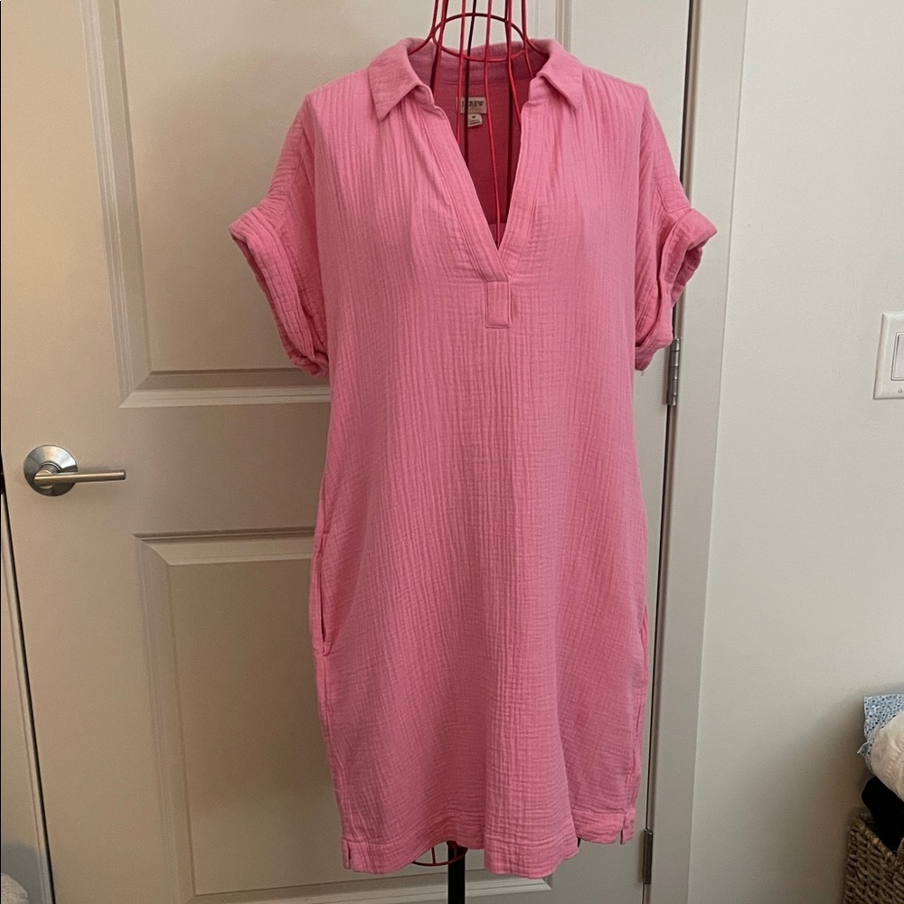 J. Crew Pink Swim Coverup
